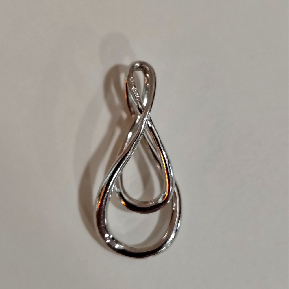 Sterling Silver 925 NF Infinity Symbol Charm Pendant Nickel Free Jewelry